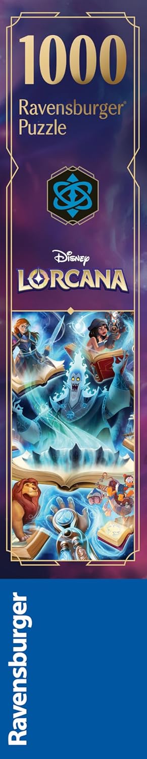Erwachsenenpuzzle 1000 Teile - Disney Lorcana - Glimmers of The Realm: Sapphire