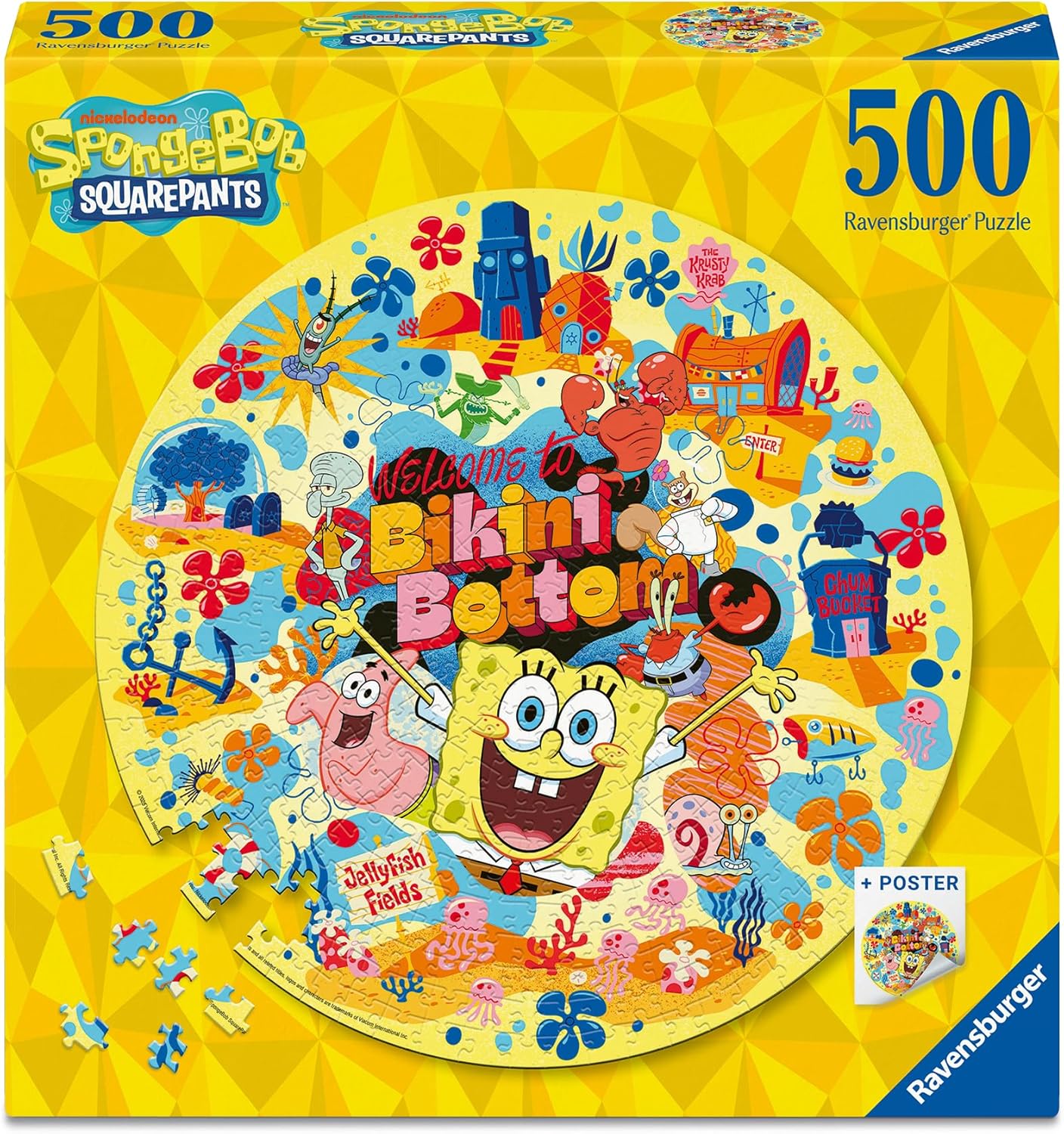 Ravensburger - Sponge Bob 500P Round (12001657)