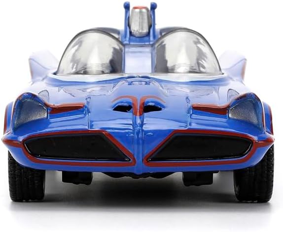 Jada Toys Batman 1966 Batmobile 1:32 - Classic TV Series Modellino Auto Die-Cast, ruota libera con porte aperte