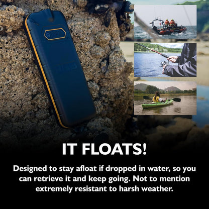 JCB Tradesman 2F Rugged Mobile Phone, Floating Design, IP69K Waterproof, MIL-STD-810H Drop Tested, 4G Dual SIM, Glove-Friendly Buttons, Large Button, Torch, Expandable Storage up to 128GB
