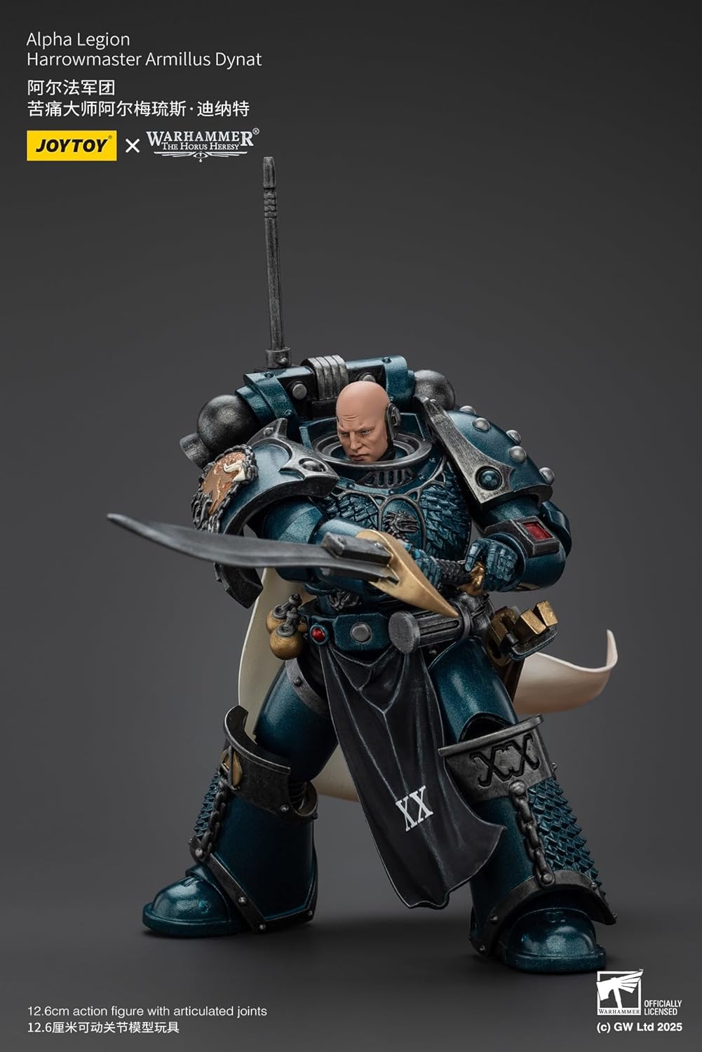 Warhammer The Horus Heresy Action Figure Alpha Legion Harrowmaster Armillus Dynat 20 Cm