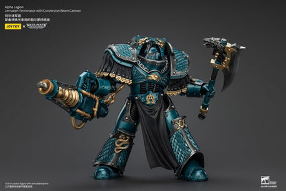 JOYTOY Warhammer The Great Back of Horus Alpha Legion Lernian Terminator (Equipped with Conversion Beam Cannon), Action Figure, Complete Figure