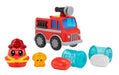 DohKins Fire Truck & Firefighter - Masa que Nunca se Seca, Sin Gluten, Apta para Coleccionistas y Niños Mayores de 3 Años