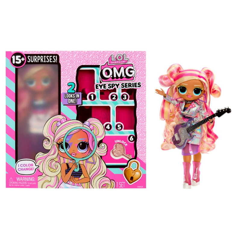 L.O.L. Surprise! OMG Eye Spy Series – Rockstar – Enthält 1 Puppe mit Mode und Accessoires, Rätsel Lösen & Überraschungen Entdecken, 4 Puppen zum Sammeln