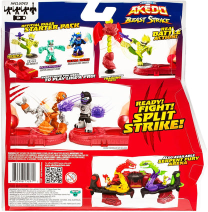 Akedo Coffret de démarrage Les légendes Beast Strike, 3 Guerriers, 1 Guerrier légendaire, 1 créature de Combat et Un Guerrier Ultra Rare