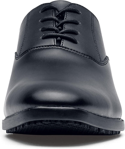Shoes for Crews Ambassador II - Comfortable Work Shoes Made of Leather, Padded Insoles, Slip-Resistant Outsole, Classic Style for The Office, OB SR - for Men Black