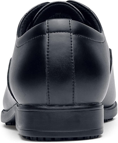 Shoes for Crews Ambassador II - Comfortable Work Shoes Made of Leather, Padded Insoles, Slip-Resistant Outsole, Classic Style for The Office, OB SR - for Men Black