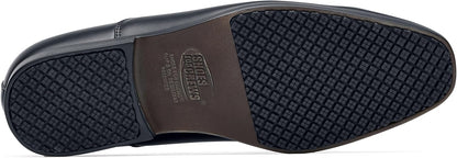 Shoes for Crews Ambassador II - Comfortable Work Shoes Made of Leather, Padded Insoles, Slip-Resistant Outsole, Classic Style for The Office, OB SR - for Men Black