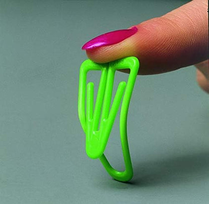 Laurel Plastiklips - Paquete de 75 clips para papeles, multicolor