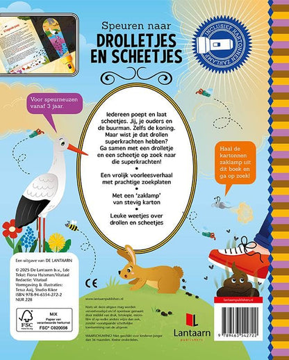 Speuren naar drolletjes en scheetjes: Een uitdagend zoek- en (voor)leesboek