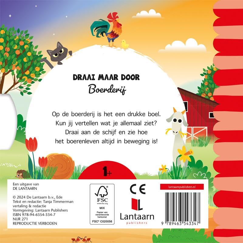 Lantaarn Publishers - Draai Maar Door - Boerderij Kartonboek