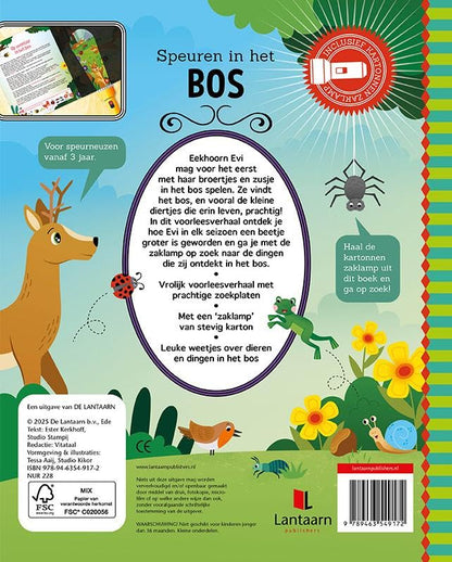Speuren in het bos: een uitdagend zoek- en (voor)leesboek