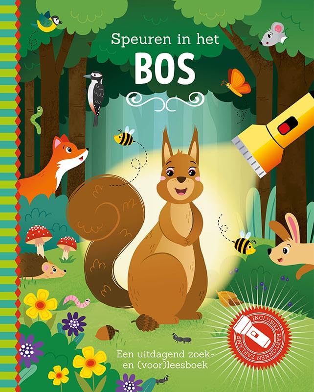 Speuren in het bos: een uitdagend zoek- en (voor)leesboek