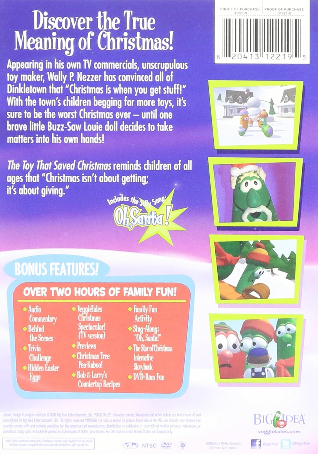 Veggie Tales The Toy That Saved Christma