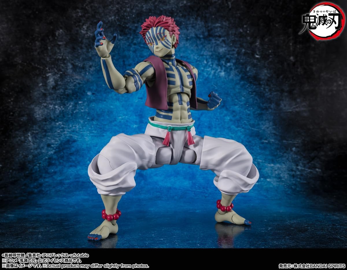 TAMASHII NATIONS - Demon Slayer: Kimetsu no Yaiba - Akaza S.H.Figuarts Action Figure
