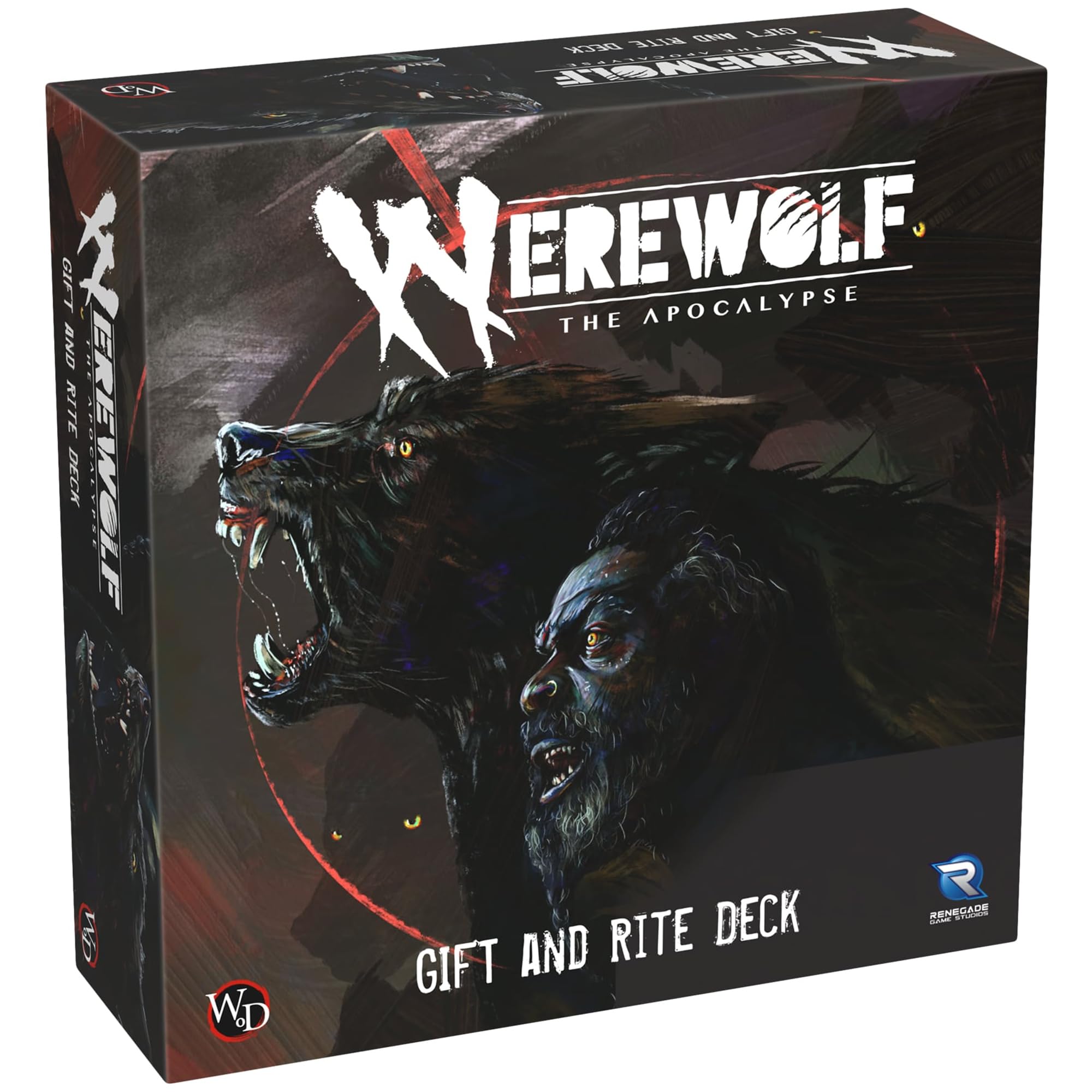Renegade Games : Werewolf: The Apocalypse Gift & Rite Deck – Extension de carte de référence, All of The Gifts & Rites from The Core Rules, accessoire RPG