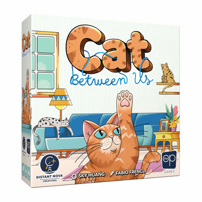 The OP Games The Cat Between Us | Strategy Card Game for Families & Friends | 2–6 Players | 15–40 Min | Ages 8+ | English
