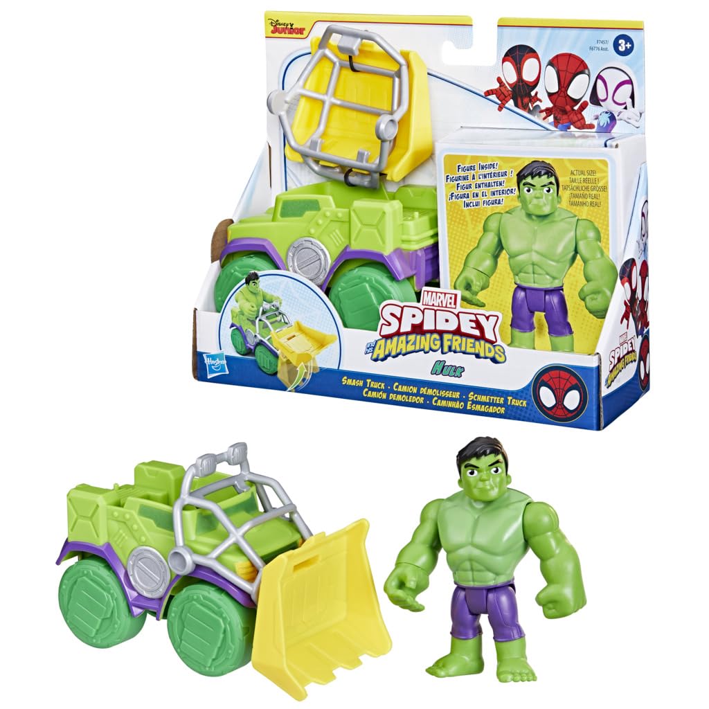 Spidey And His Amazing Friends – Vehicle And Accessory Set - Hulk