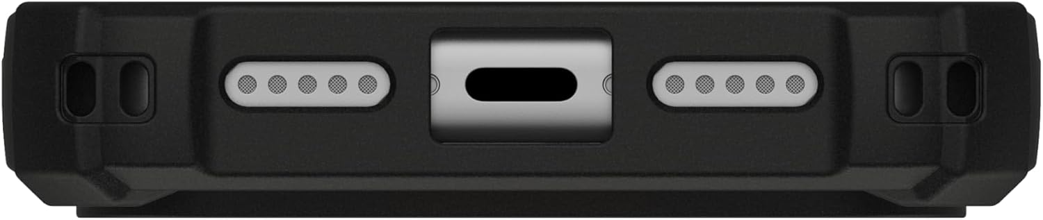 URBAN ARMOR GEAR UAG Designed for iPhone 17 Pro Case with Kickstand Plasma XTE - Compatible with MagSafe Transparent Military Grade Protective Cover, Black/Pop Orange