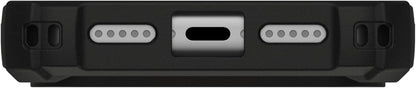 URBAN ARMOR GEAR UAG Designed for iPhone 17 Pro Case with Kickstand Plasma XTE - Compatible with MagSafe Transparent Military Grade Protective Cover, Black/Pop Orange