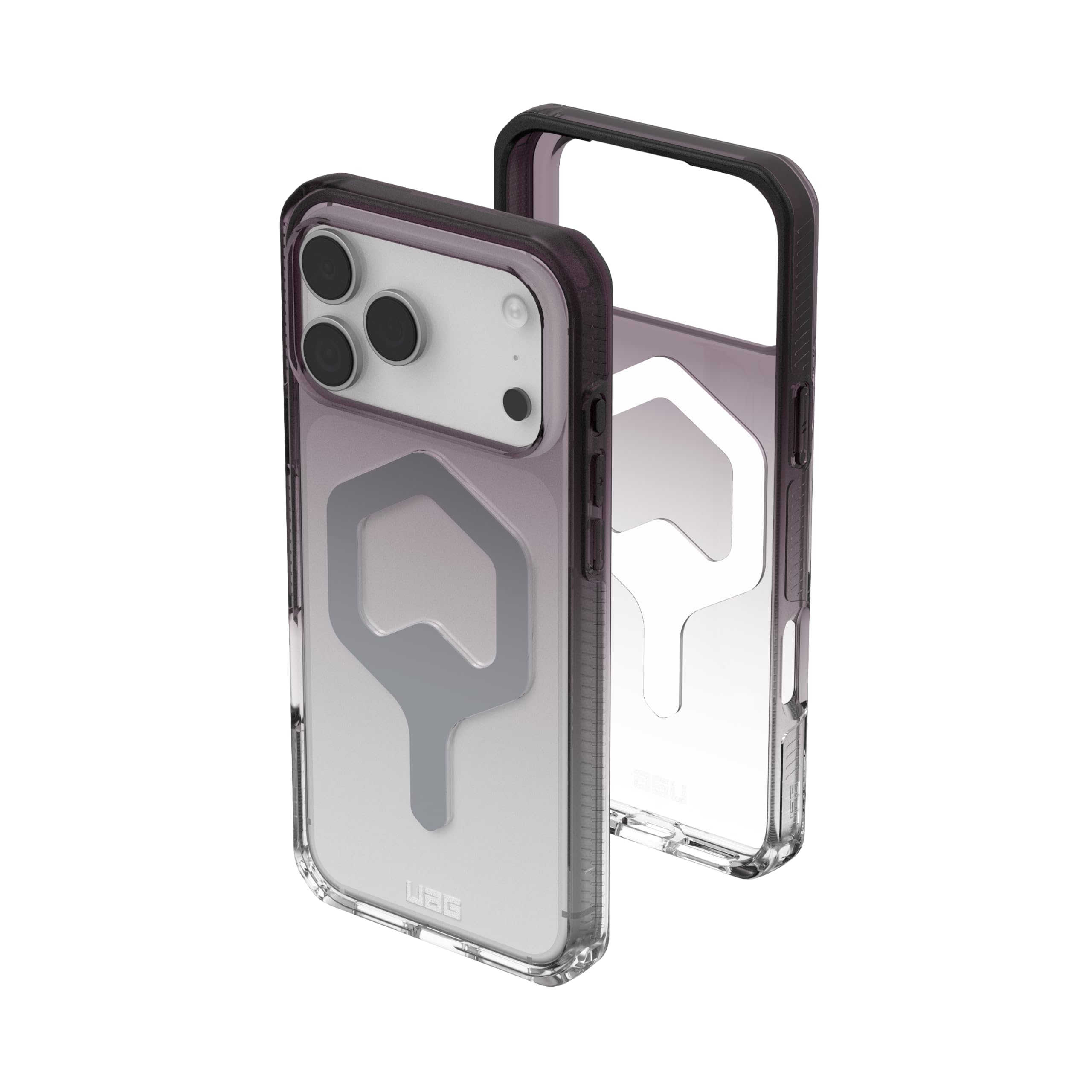 URBAN ARMOR GEAR UAG Designed for iPhone 17 Pro Max Case Plyo - Compatible with MagSafe Translucent Military Grade Protective Cover, Black/Clear Ombre