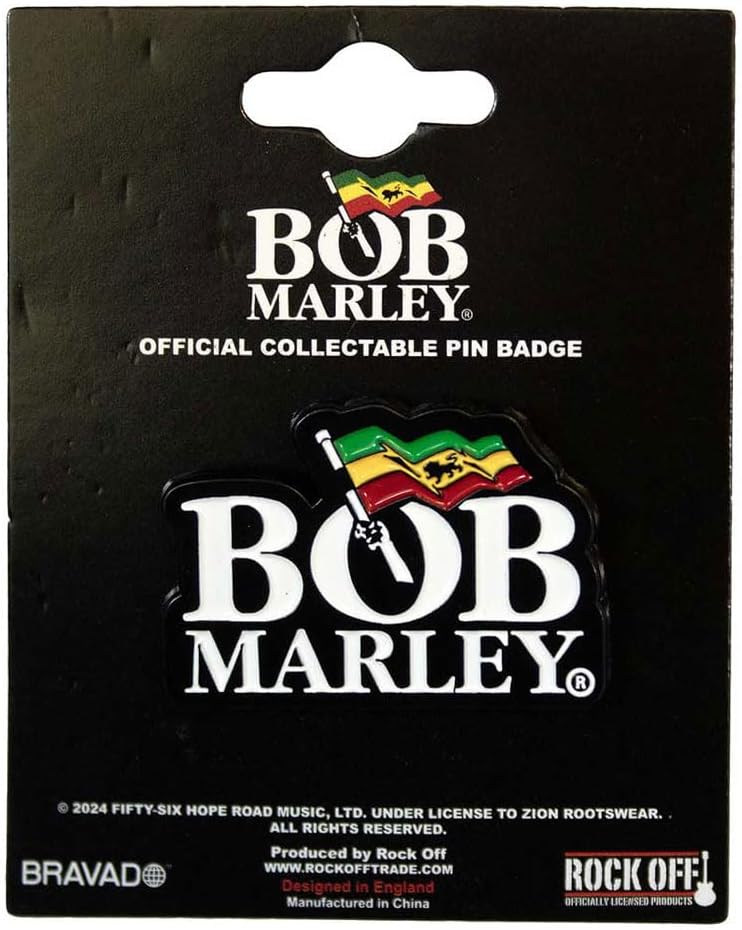 Bob Marley Logo Pin Badge One Size