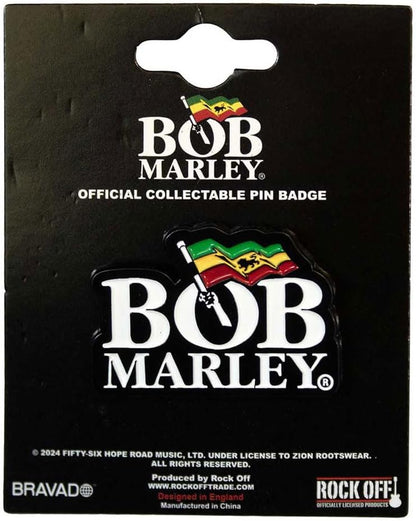 Bob Marley Logo Pin Badge One Size
