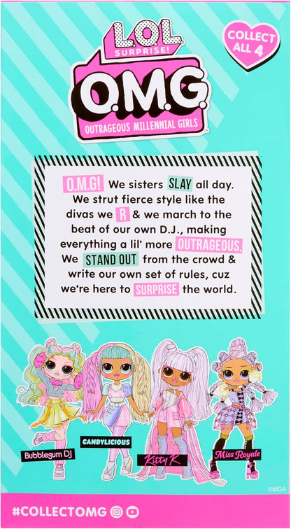 L.O.L. Surprise! OMG Doll - Kitty K - Includes 1 Fashion Doll, Comes with Fabulous Fashions, Collect All 4