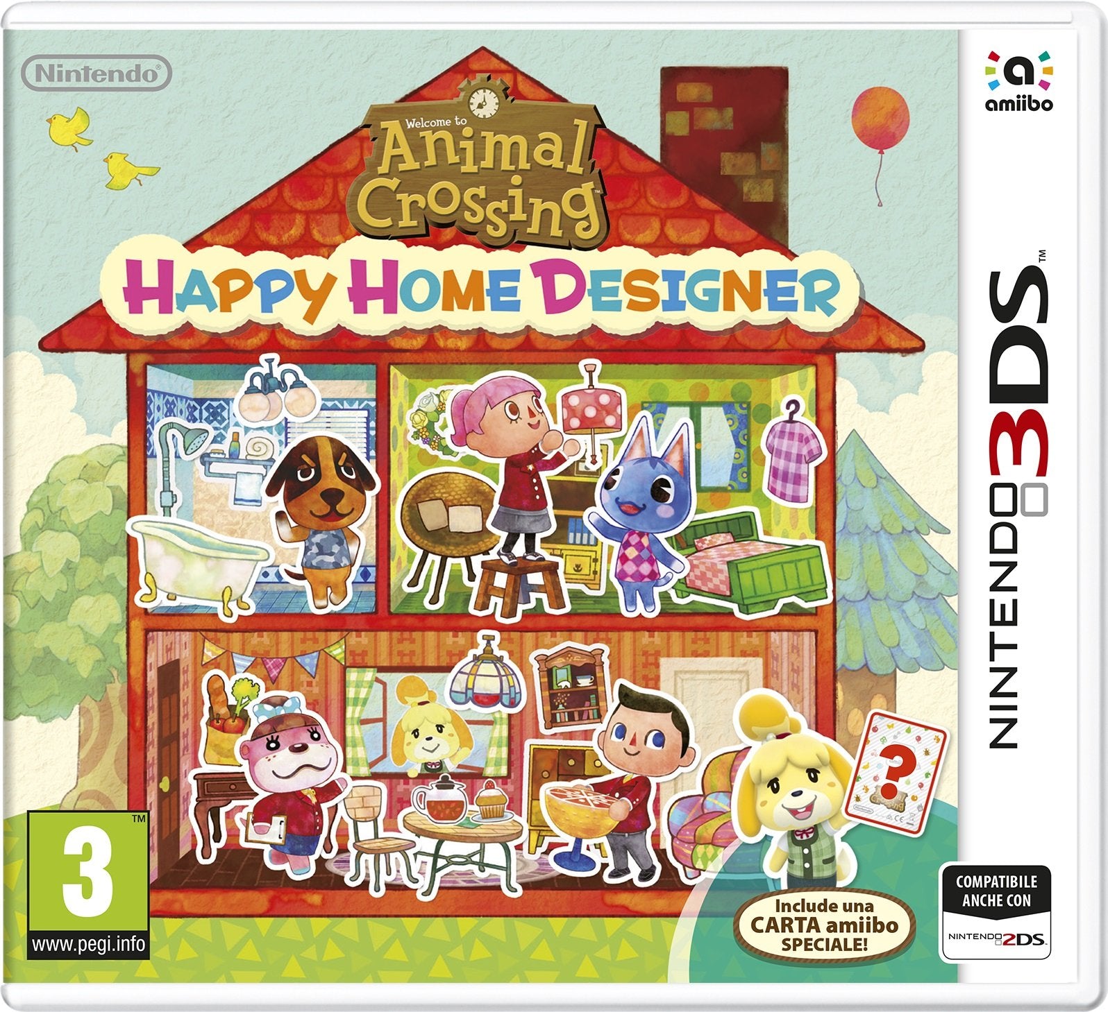 Animal Crossing: Happy Home Designer + Carta Amiibo - Nintendo 3DS