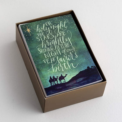 Dayspring Oh, Holy Night - 50 Christmas Boxed Cards, KJV