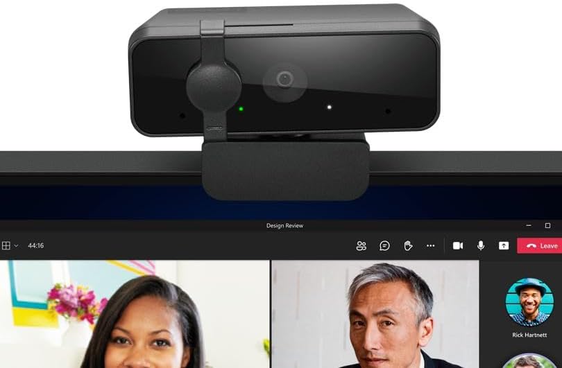 Lenovo Essential FHD Gen2 webcam 1920 x 1080 pixels USB 2.0 Black