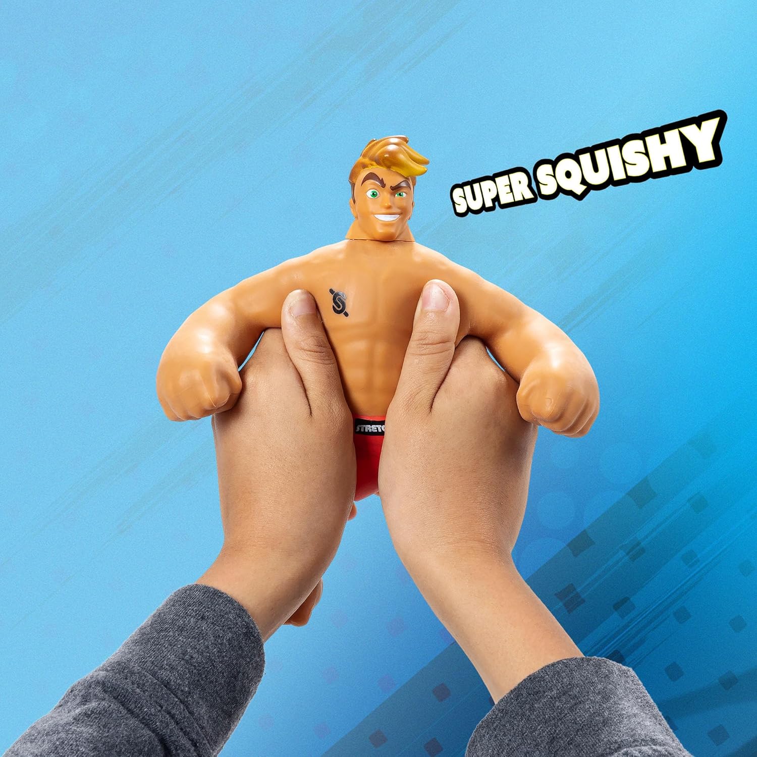 Stretch Armstrong Basic Fun Core Figure – 7-Inch Classic Stretchable Toy – Flexible & Durable Hero Figure for Ages 5+