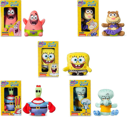 Micro Teenies – SpongeBob SquarePants Collector 5-Pack - Mr Krabs, Sandy, SpongeBob in Underpants
