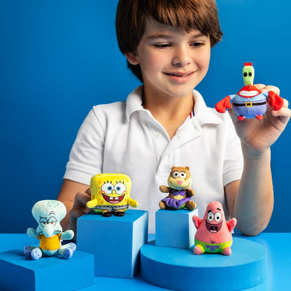 Micro Teenies – SpongeBob SquarePants Collector 5-Pack - Mr Krabs, Sandy, SpongeBob in Underpants