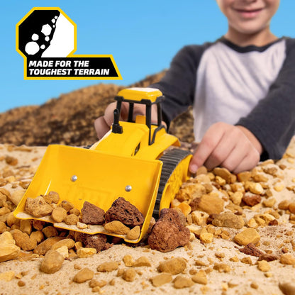 Basic Fun Tonka Mini Steel Classics Bulldozer – Steel Construction, Working Features, Realistic Lights & Sounds, Vibrant Yellow Design – Perfect for Kids 3+