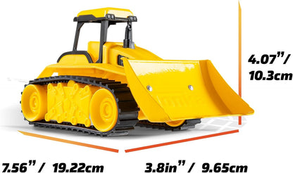 Basic Fun Tonka Mini Steel Classics Bulldozer – Steel Construction, Working Features, Realistic Lights & Sounds, Vibrant Yellow Design – Perfect for Kids 3+