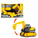 Basic Fun Tonka Mini Steel Classics Excavator – Steel Construction, Movable Grapple Bucket, Rolling Treads, Classic Yellow Design – Perfect for Kids 3+