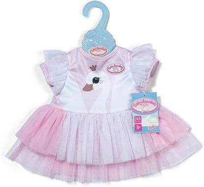 Baby Annabell Swan Dress, Beautiful Outfit for 43cm Dolls, 711040 Zapf Creation