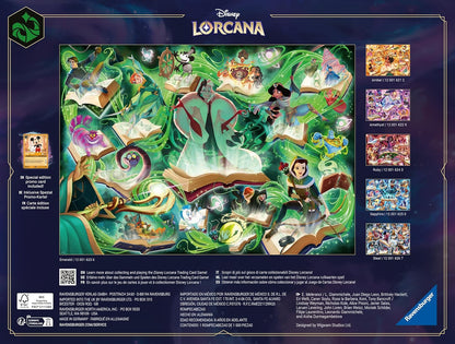 Ravensburger Disney Lorcana Glimmers of the Realm: Emerald 1000 piece Jigsaw Puzzle for Adults and Kids Age 12 Years Up