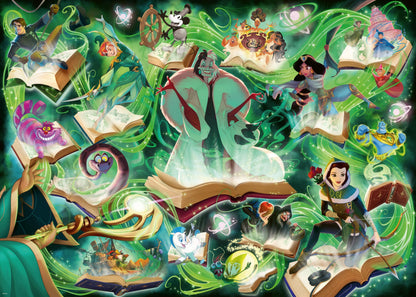 Ravensburger Disney Lorcana Glimmers of the Realm: Emerald 1000 piece Jigsaw Puzzle for Adults and Kids Age 12 Years Up