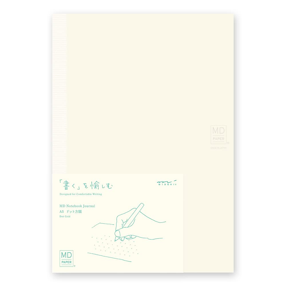 デザインフィル(Designphi) DESIGNPHIL 15310006 Midori Notebook, MD Notebook, Journal, A5, Dot Square A