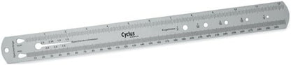 CYCLUS metal spokes ruler