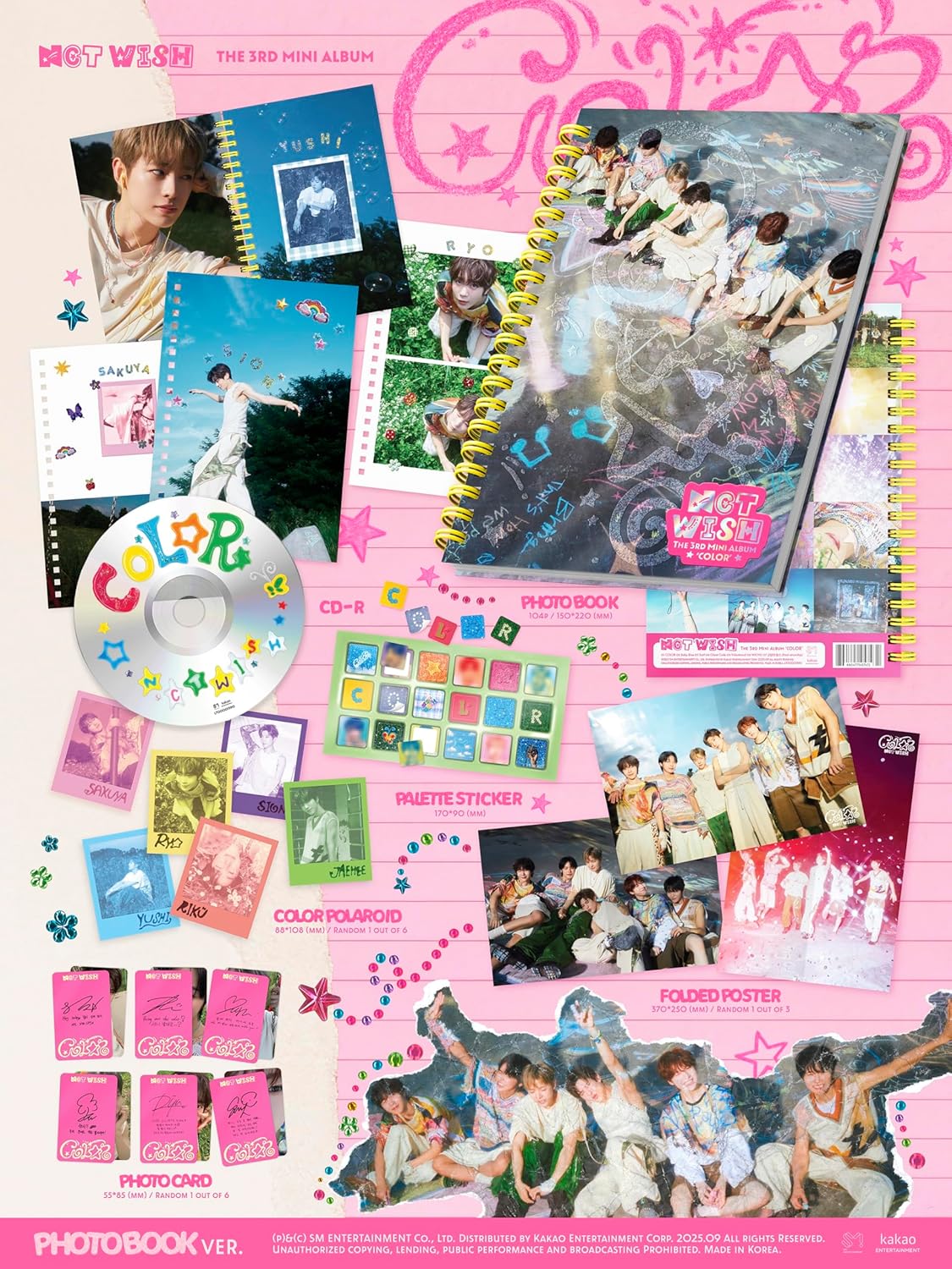 Color - Photobook Version - incl. Photobook, Sticker, Polaroid, Folded poster + Photocard