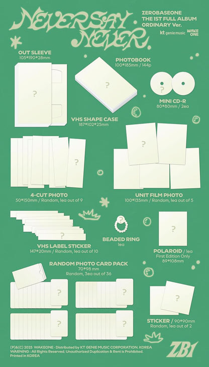 Never Say Never / 1st Full Album / Photobook