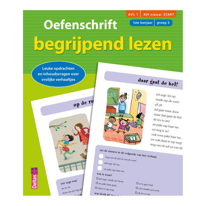 (AVI:1 AVI nieuw:START) (1ste leerjaar - groep 3): Leuke opdrachten en inhoudsvragen over vrolijke verhaaltjes (Oefenschrift begrijpend lezen