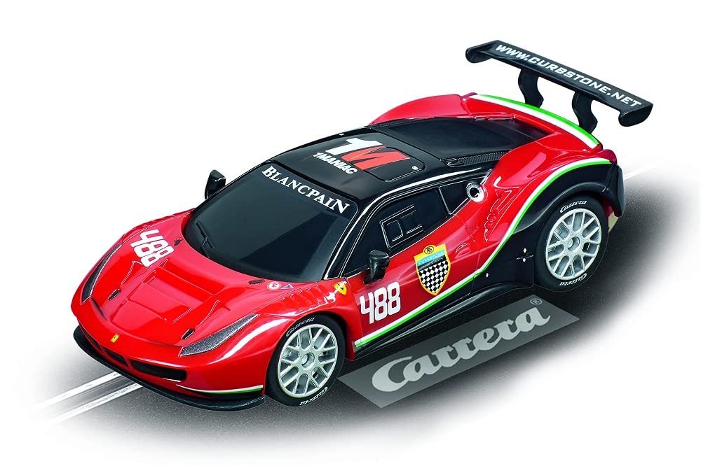 Carrera GO!!! Ferrari 488 GT3 AF Corse No.488 I Rennbahnen und lizensierte Slotcars | bis zu 2 Spieler | Für Jungs und Mädchen ab 6 Jahren & Erwachsene
