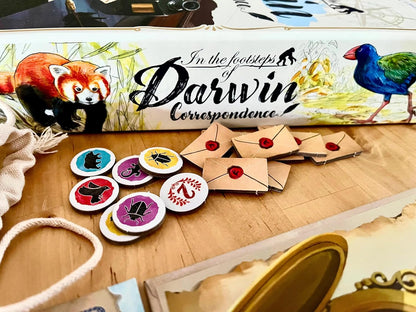 in The Footsteps of Darwin: Correspondence Expansion to Mensa Select Winner | Ages 8+ | 2 to 5 Players | 30 Minutes