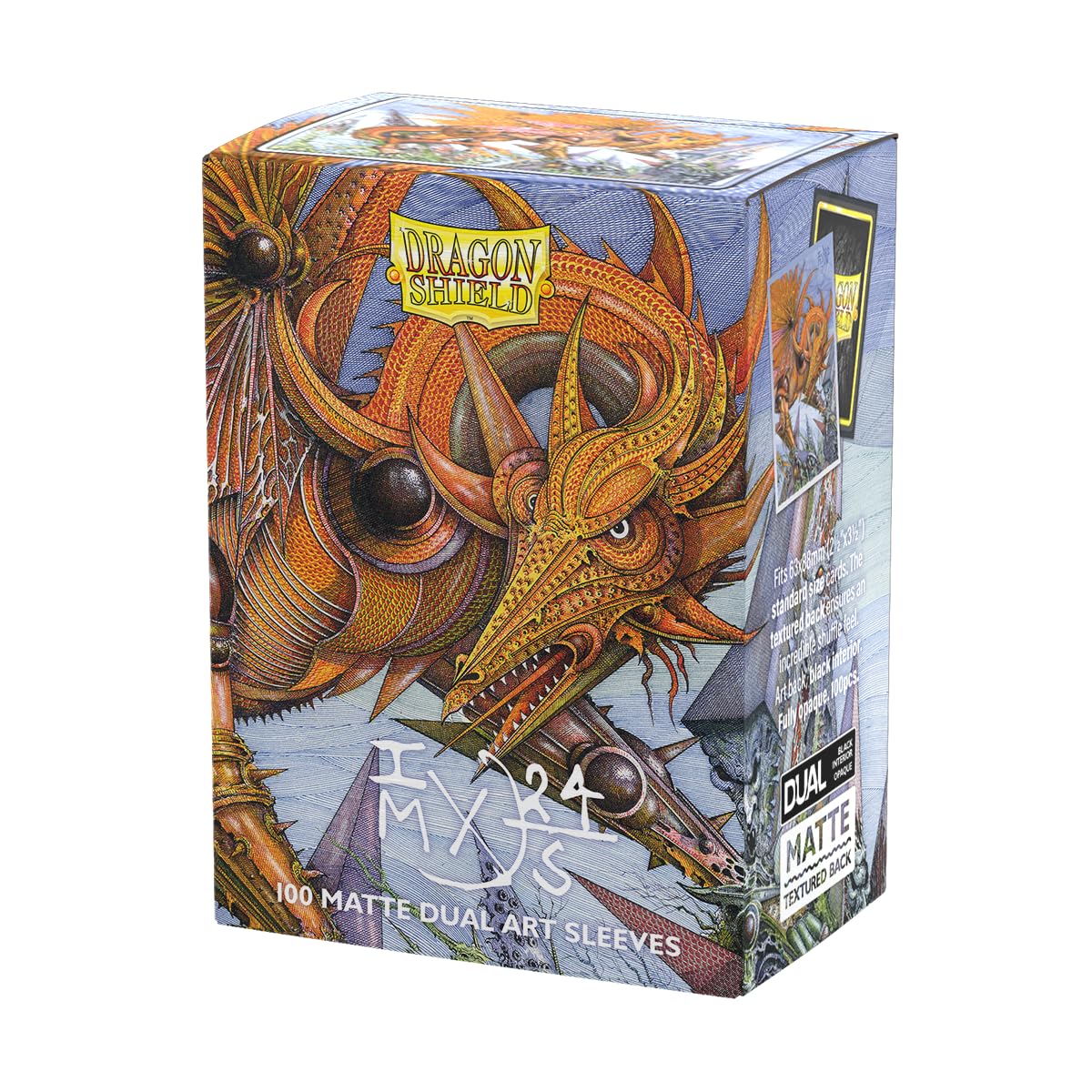 Dragon Shield | Matte Dual Art Sleeves | The Millerax | 100 CT - Smooth & Tough Premium TCG Sleeves | Compatible with Pokemon, Flesh & Blood, One Piece & Magic the Gathering
