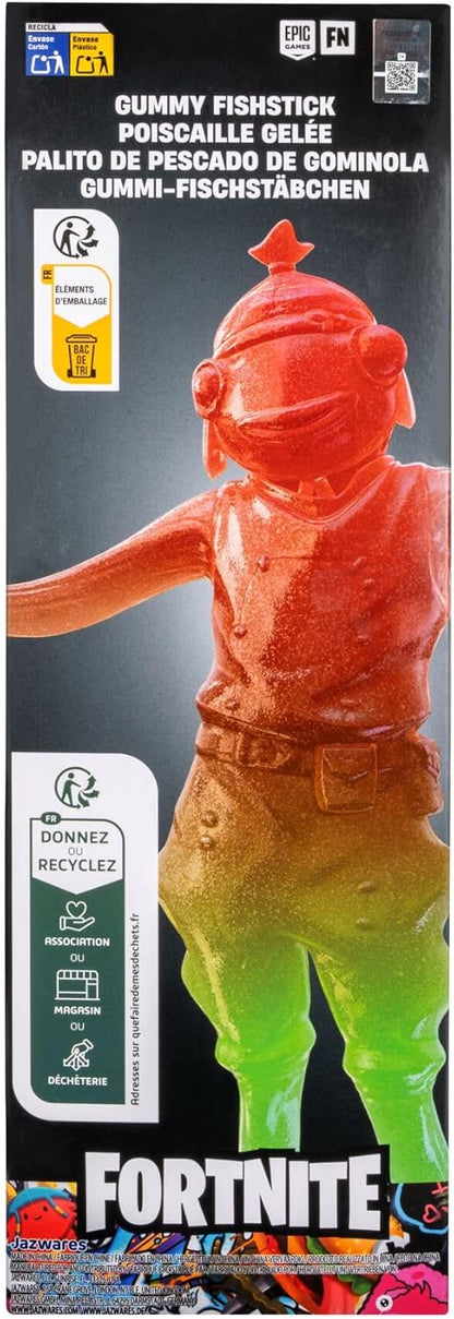Fortnite FNT1611 - Victory Gummy Fishstick – 30cm Actionfigur mit Code für virtuellen Bonusartikel