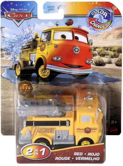 Cars de Disney y Pixar Color Changers Speelgoedvoertuig, rood, voor kinderen vanaf 3 jaar